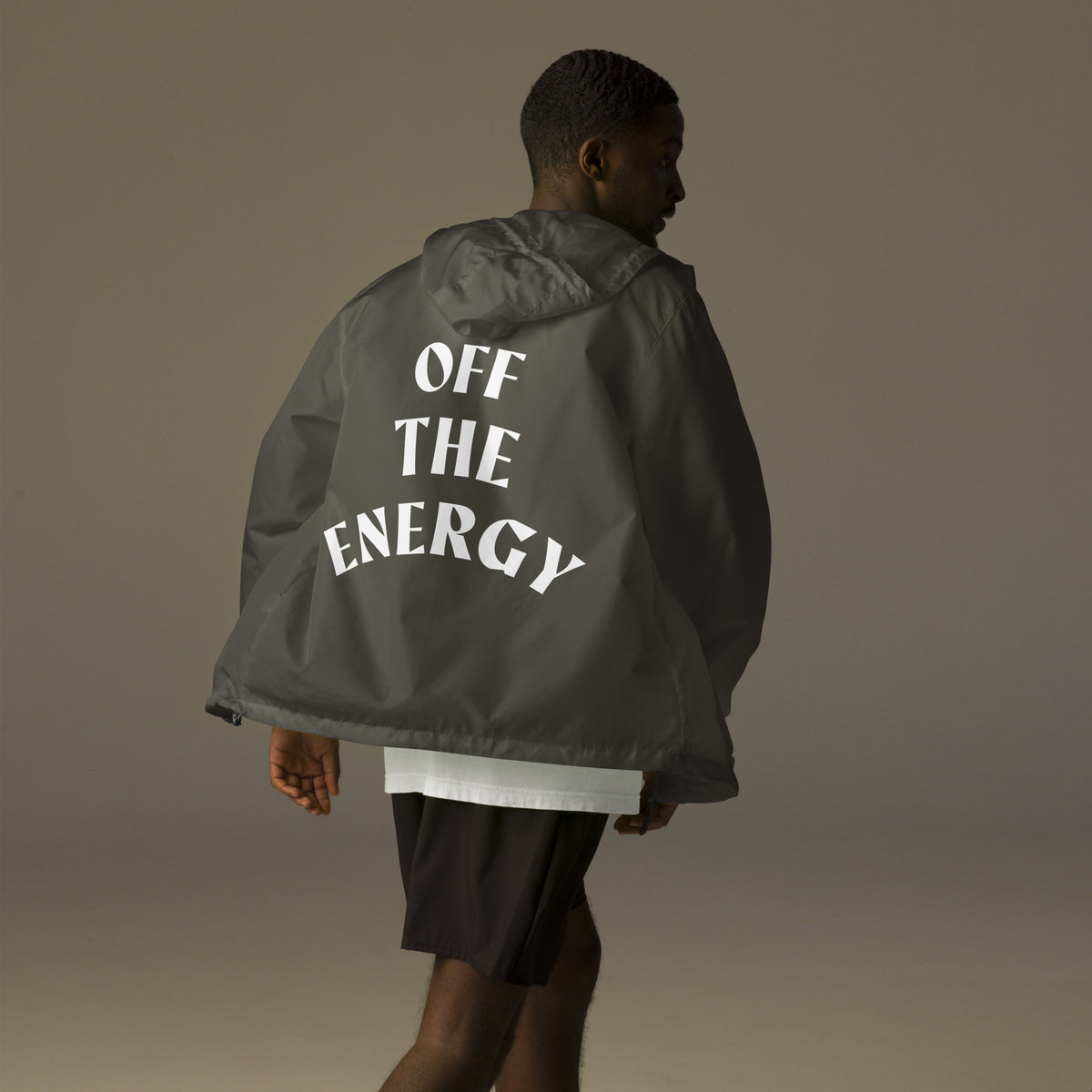 Off The Energy Unisex lightweight zip up windbreaker