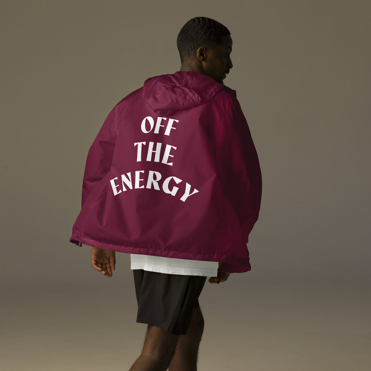 Off The Energy Unisex lightweight zip up windbreaker